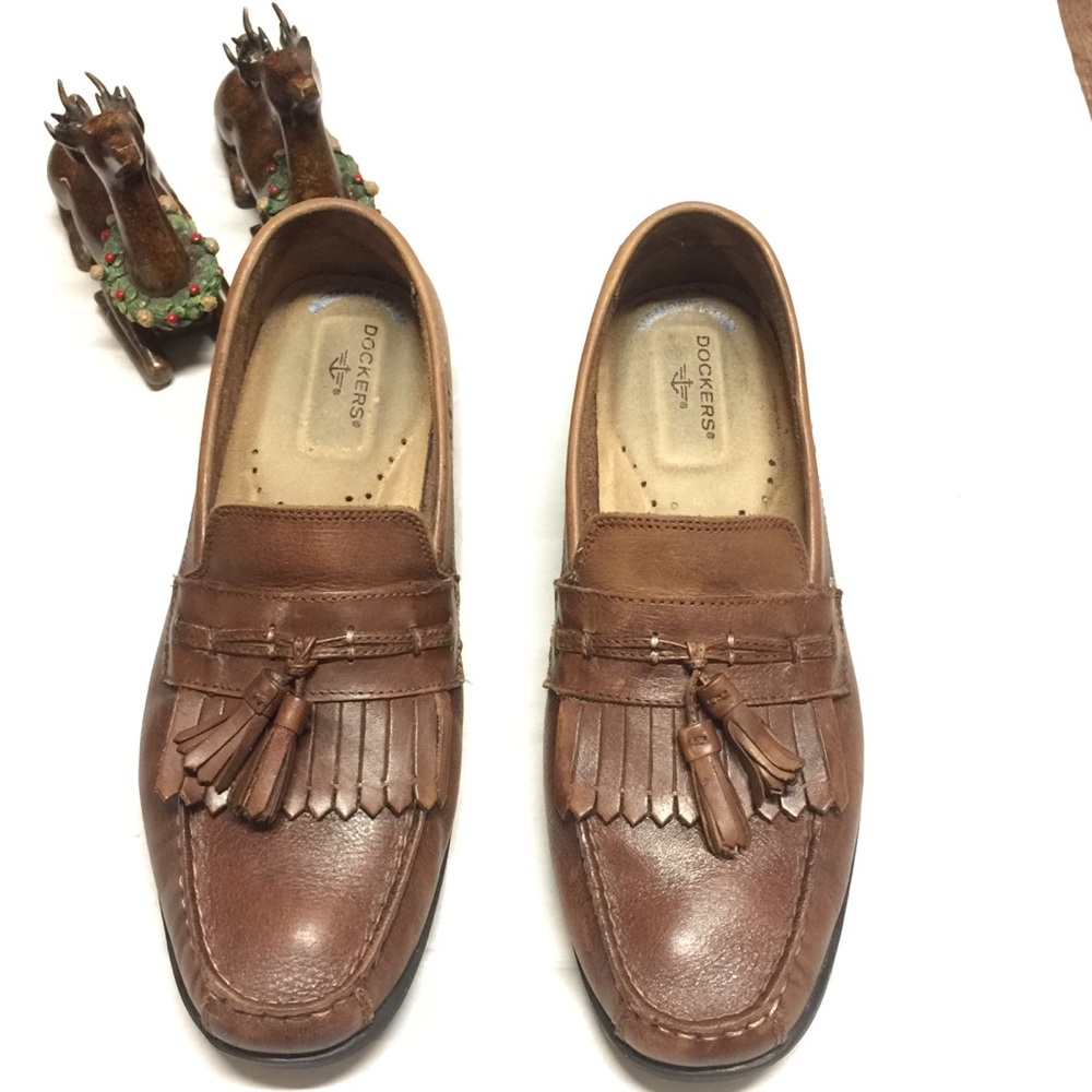 Dockers Men's  Leather Brown Shoes